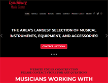 Tablet Screenshot of lynchburgmusic.com